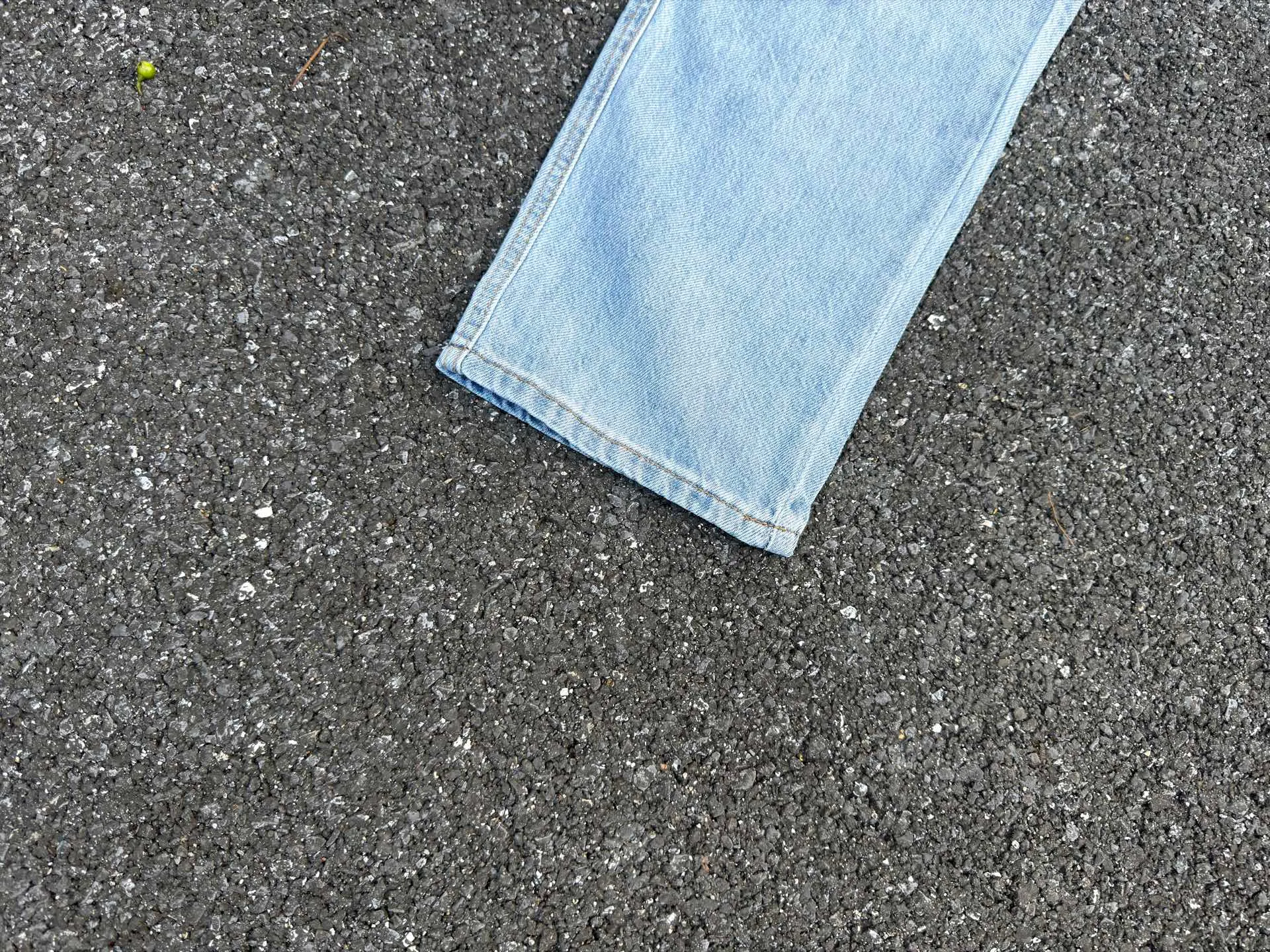 P220💰G02 GALLERY DEPT. Classic embroidered splash-ink washed jeans. Size: 28 30 32 34 36